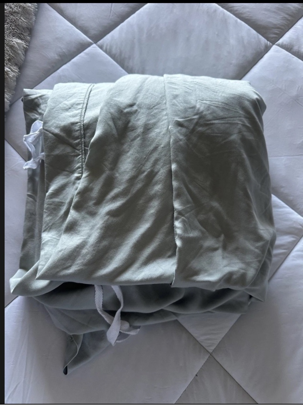 Quince Bamboo Viscose Duvet Cover Full/Queen Mist Soft Luxury - Picture 3 of 8